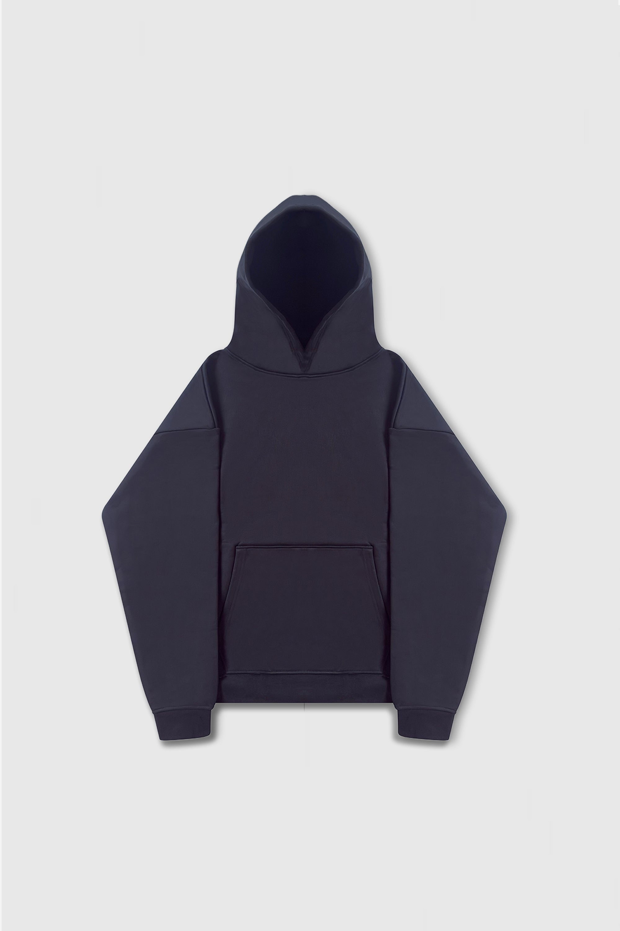 box hoodie black