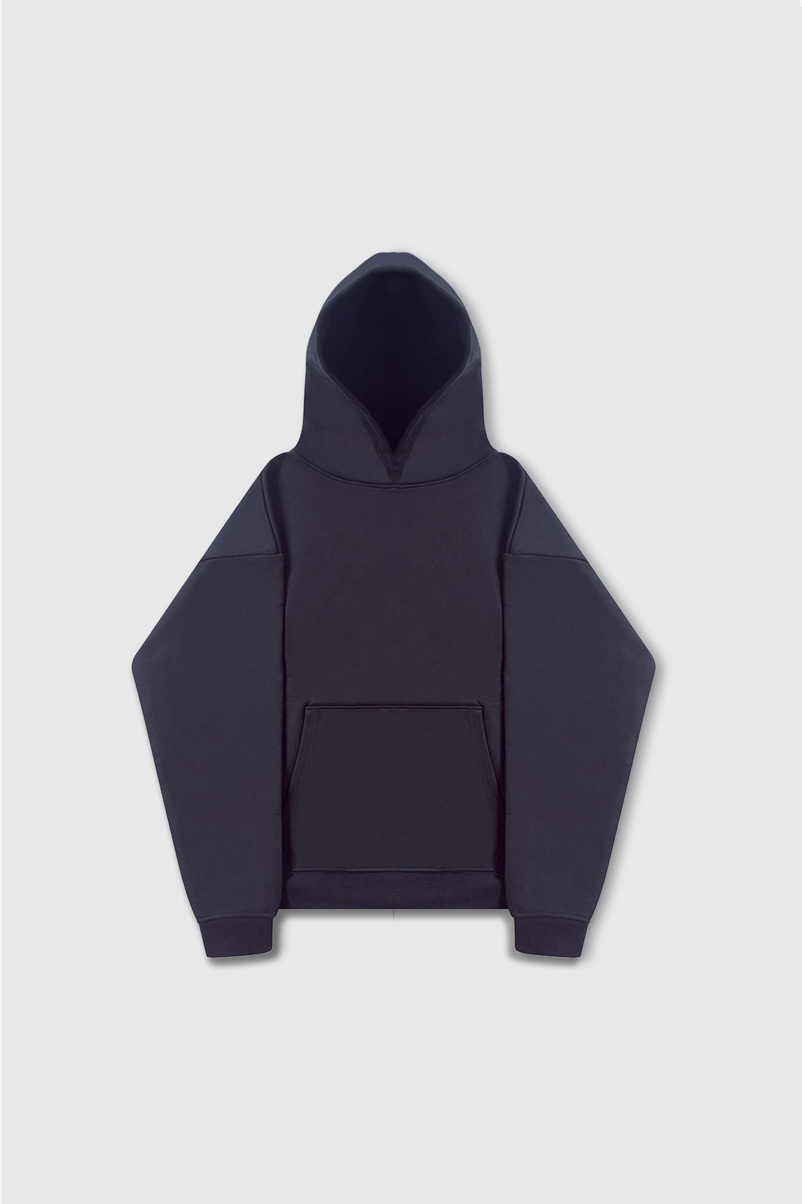 box hoodie black