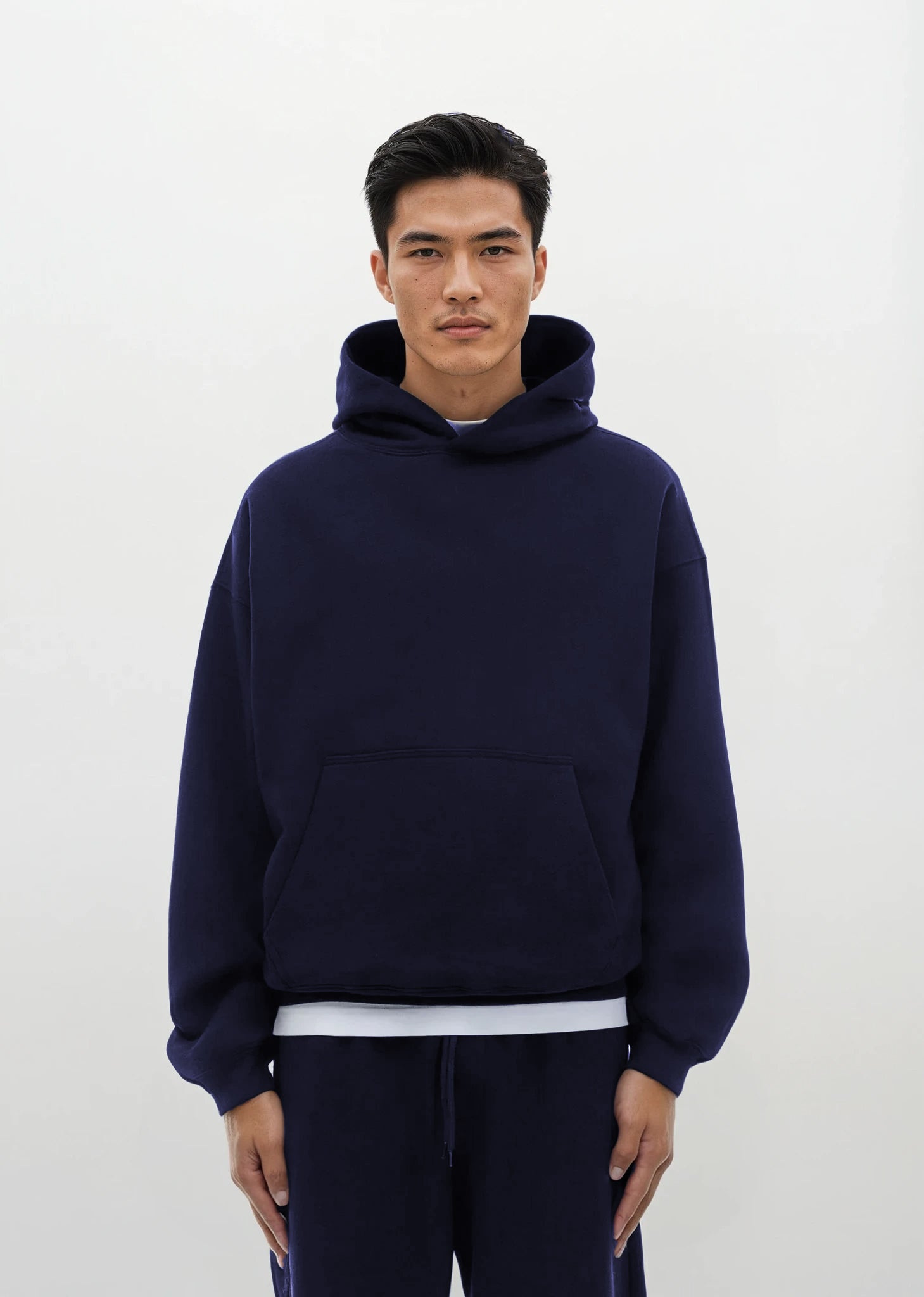 box hoodie navy