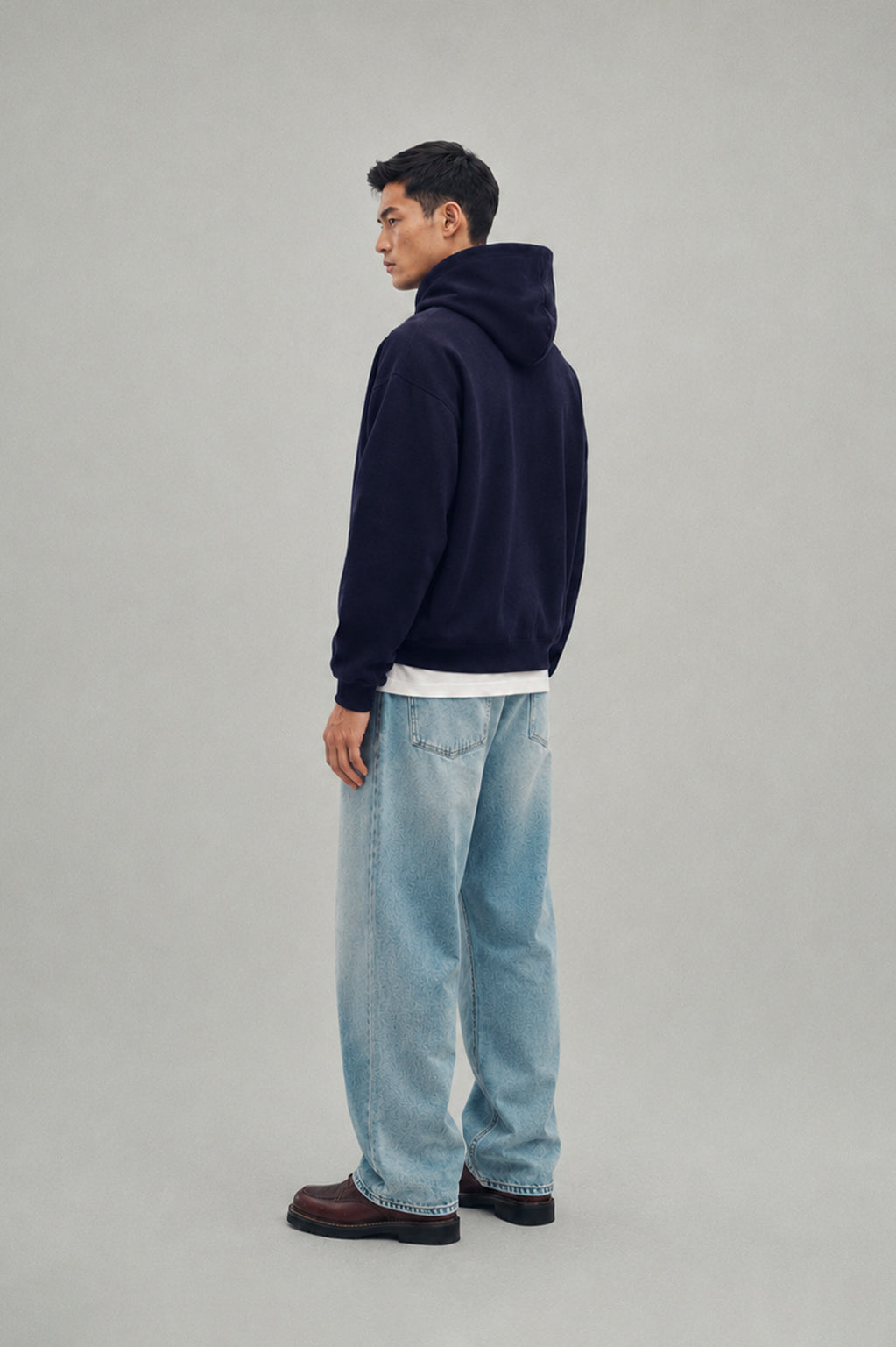 Box Hoodie Navy
