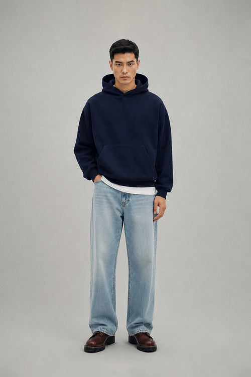 Box Hoodie Navy