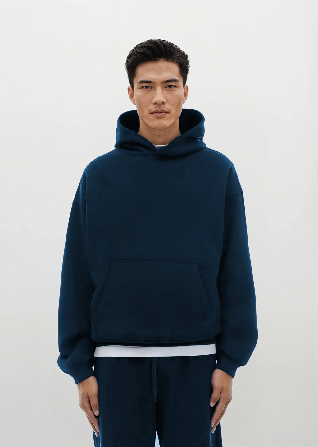 box hoodie navy