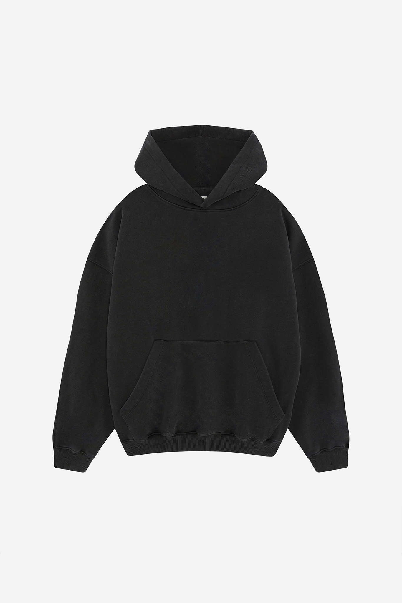 box hoodie black