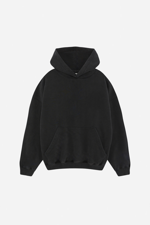 box hoodie black