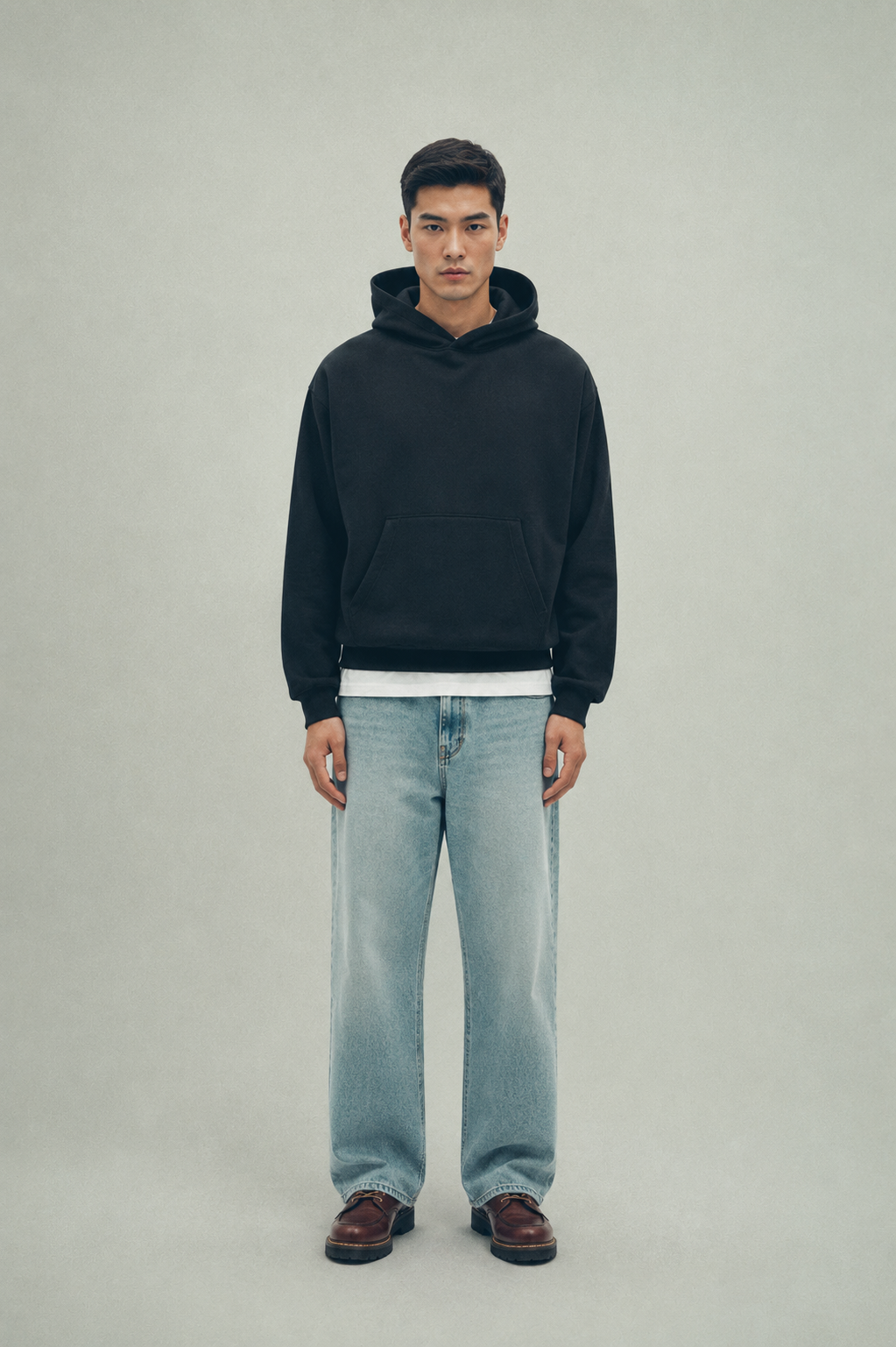 Box Hoodie Black