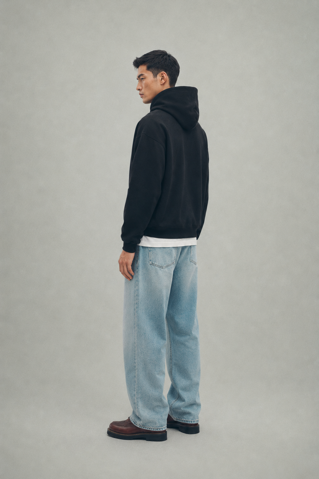 Box Hoodie Black